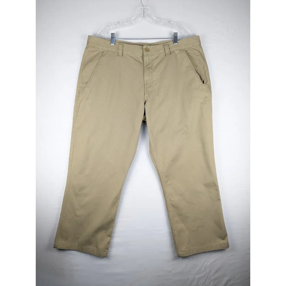 The North Face Pants Men's 40‎ Short Beige Chino Straight 100% Cotton